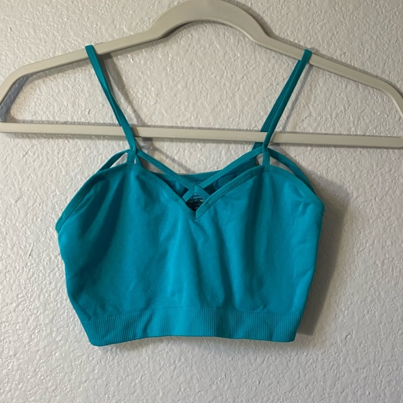 Other - **SOLD ON DE POP teal strappy cami bra top